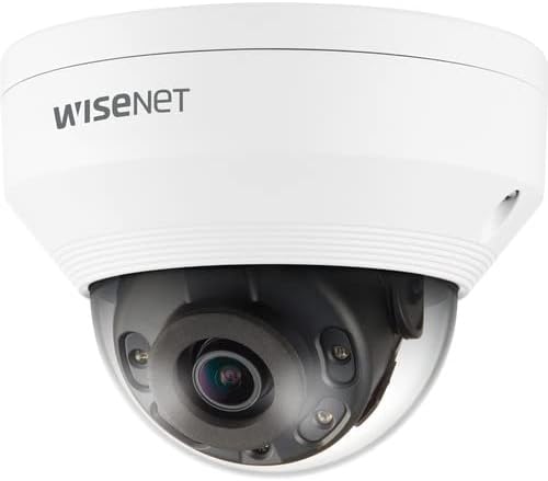 Wisenet QNV-6012R1 2 Megapixel Indoor/Outdoor Full HD Network Camera - Color - Dome - 65.62 ft Infrared Night Vision - H.264