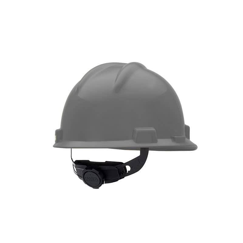 MSA 475364 V-Gard Cap Style Safety Hard Hat With Fas-Trac III Ratchet Suspension | Polyethylene Shell