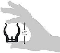 Maglite Black Universal Mounting Brackets for C-Cell Flashlight, 2 pk