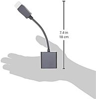 VisionTek DisplayPort to DVI-D Single Link Active Adapter, 7 Inches, Male to Female, for Lenovo, Dell, HP