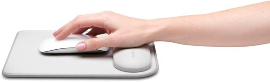 Mousepad with ErgoSoft Wrist Rest for Standard Mouse-Gray (K50437WW)