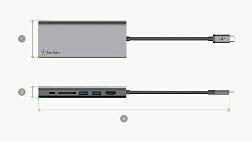 Belkin USB-C Multi-Port Hub & Docking Station for iPad and MacBook