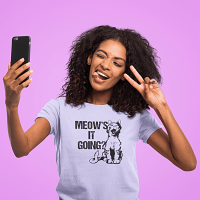 Meow’s It Going? – Cute & Funny Cat T-Shirt