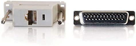 C2G 02934 RJ45 to DB25 Male Modular Adapter, Gray Gray 1 Count (Pack of 1)