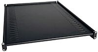 Tripp Lite Rack Enclosure Cabinet Heavy Duty Fixed Shelf 250lb Capacity - Black - Cold-rolled Steel (CRS)