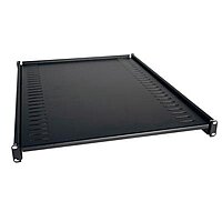 Tripp Lite Rack Enclosure Cabinet Heavy Duty Fixed Shelf 250lb Capacity - Black - Cold-rolled Steel (CRS)