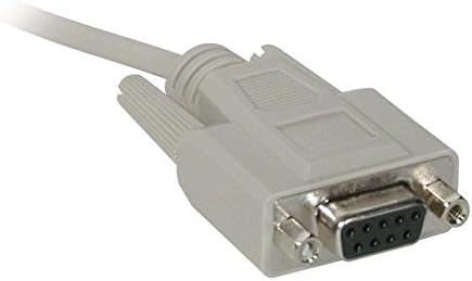 C2G 02711 DB9 M/F Serial RS232 Extension Cable, Beige (6 Feet, 1.82 Meters)