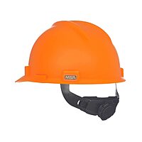MSA V-Gard Cap Style Safety Hard Hat with Fas-Trac III Ratchet Suspension
