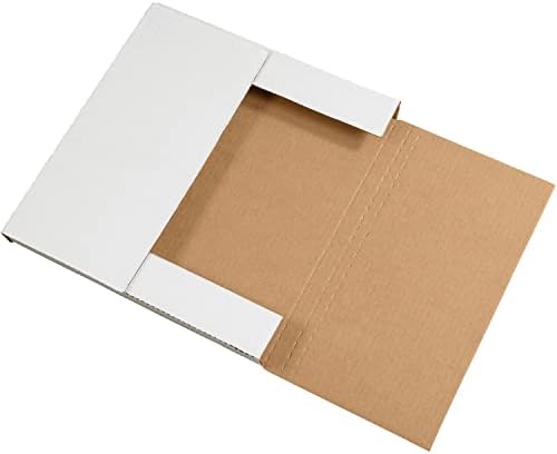 24"x24"x2" Easy-Fold Mailers, 200 lb. Test/ECT-32-B White, 20 Pack