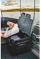 RAILBLAZA Gear Hub Kayak Fishing Crate - with 4 Internal Rod Holders, Storage for 8 TackleBoxes