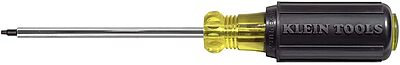 Klein Tools 662 #2 Square-Recess Tip Screwdriver, Made in USA, 4-Inch Round Shank and Cushion Grip Handle