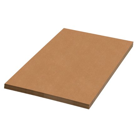 Partners Brand Corrugated Single Wall Sheets, 48in x 72in, Kraft, Pack Of 20
