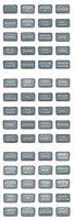 Blue Sea 8217 Grey Small Format Label Kit - 60 Labels