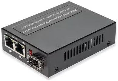AddOn 10/100/1000BASE-TX(RJ-45) X2 to 1 Open SFP Port POE+ (30W) Media CONVERTE