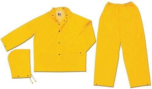 MCR SAFETY Classic 3-Piece Rainsuit (.35mm PVC / Polyester)