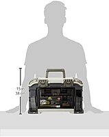 Plano Elite Series Ultimate Angled Tackle System, Graphite & Sandstone, Includes 6 StowAway Utility Boxes