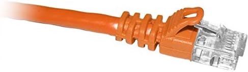 Enet Cat6 Orange 1 Foot Patch Cable with Snagless Molded Boot (Utp)