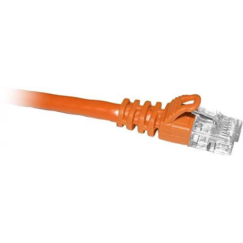 Enet Cat6 Orange 1 Foot Patch Cable with Snagless Molded Boot (Utp)