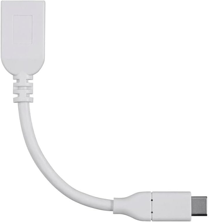 Monoprice USB C to USB A Female 3.1 Gen 1 Extension Cable - 0.5 Feet - White | Fast Charging, 5Gbps, 3A, 30AWG