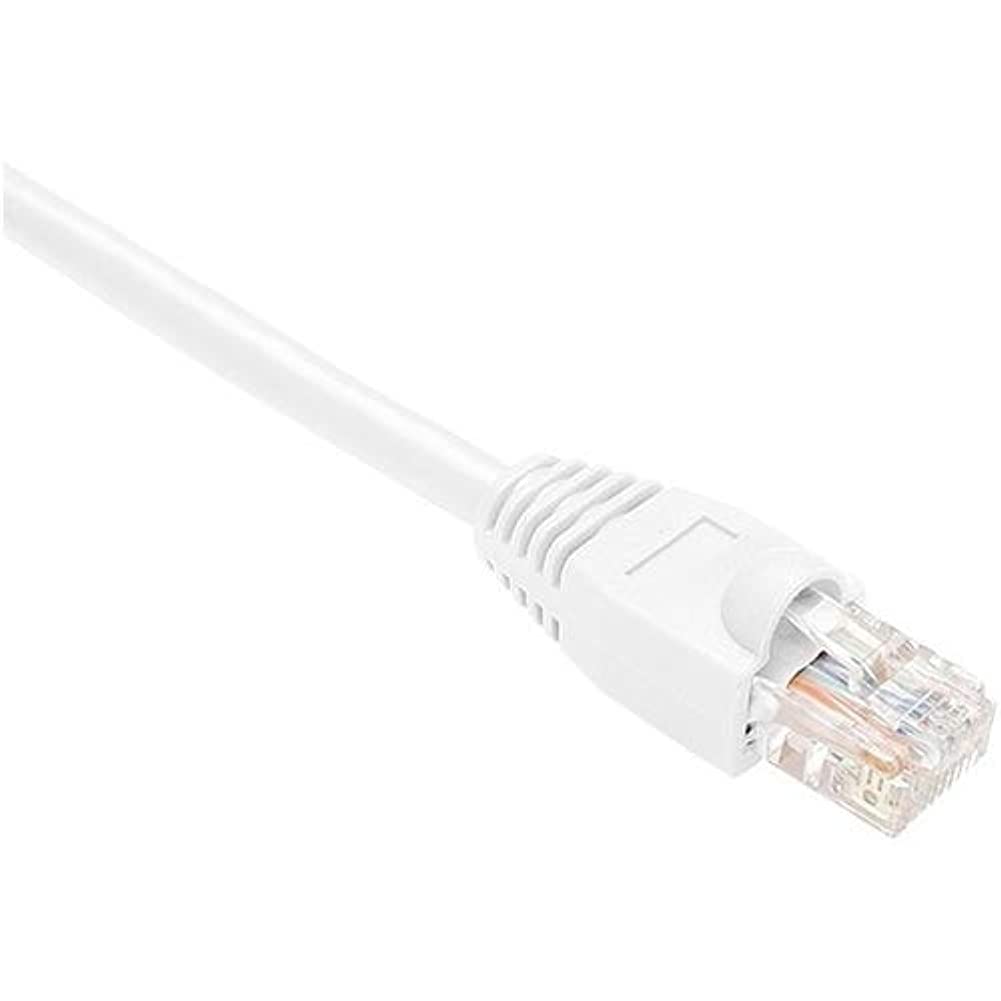 Unirise PC5E-03F-WHT-S CAT5E ETHERNET Patch Cable, UTP, White, SNAGLESS, 3FT