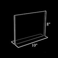 Azar Displays Double-Foot 2-Sided Acrylic Sign Holders