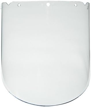 MSA 8" X 17" X 0.098" Clear Proprionate Chemical Splash Visor For V-Gard System Frames