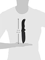 Schrade Delta Class Bedrock Sheepsfoot Fixed Blade with 10.4in Stainless Steel Blade, TPE Handle for Outdoor Survival