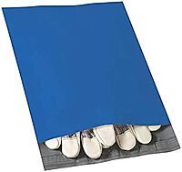 Partners Brand 10in x 13in Poly Mailers, Blue, Case Of 100 Mailers