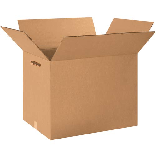 24 x 18 x 18" Double Wall Corrugated Shipping Boxes with Hand Holes (Pack of 10)