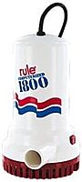 Rule A53D 1800 GPH Submersible Sump / Utility Pump, 8 Foot Cord, Non-Automatic, 110 Volt AC