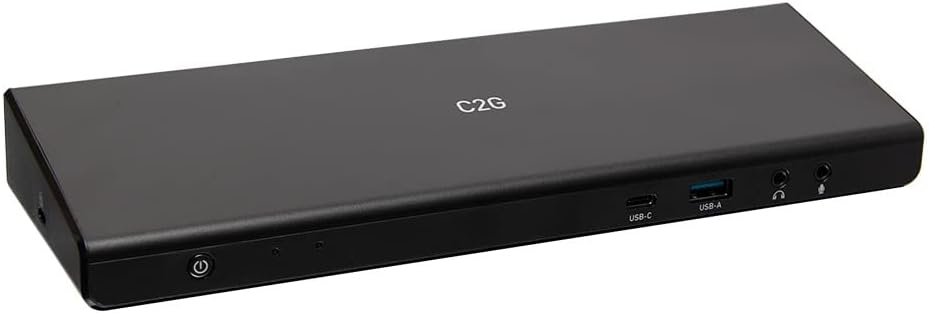 C2G USB-C Docking Station 12-in-1 Triple Display with HDMI, DisplayPort, Ethernet, USB