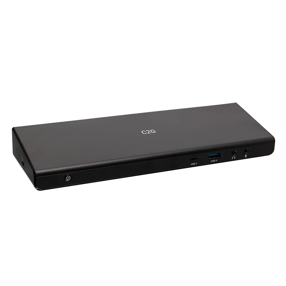 C2G USB-C Docking Station 12-in-1 Triple Display with HDMI, DisplayPort, Ethernet, USB