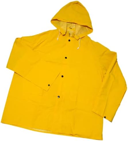West Chester 813-4036-XL 0.35 mm PVC Over Polyester Rainsuit Extra Large - Yellow - 3 Piece
