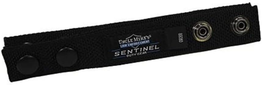 Uncle Mike's Sentinel 3/4" Belt Keepers (Set of 4) Sentinel 3/4' Belt Keeper Black Web Set of 4, Poly Bag 89080