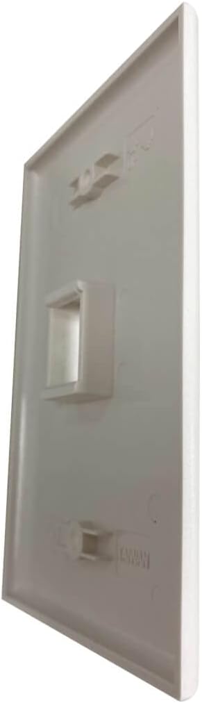 Tripp Lite Safe-IT Single-Gang Keystone Wall Plate, Ivory