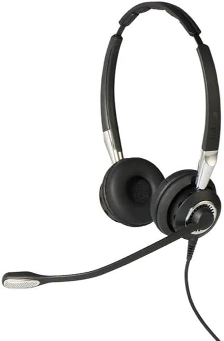 Jabra BIZ 2400 II Wired Duo Headset, Stereo, Quick Disconnect, Wired, 150 Hz to 6.80 kHz, Over-the-head, Binaural