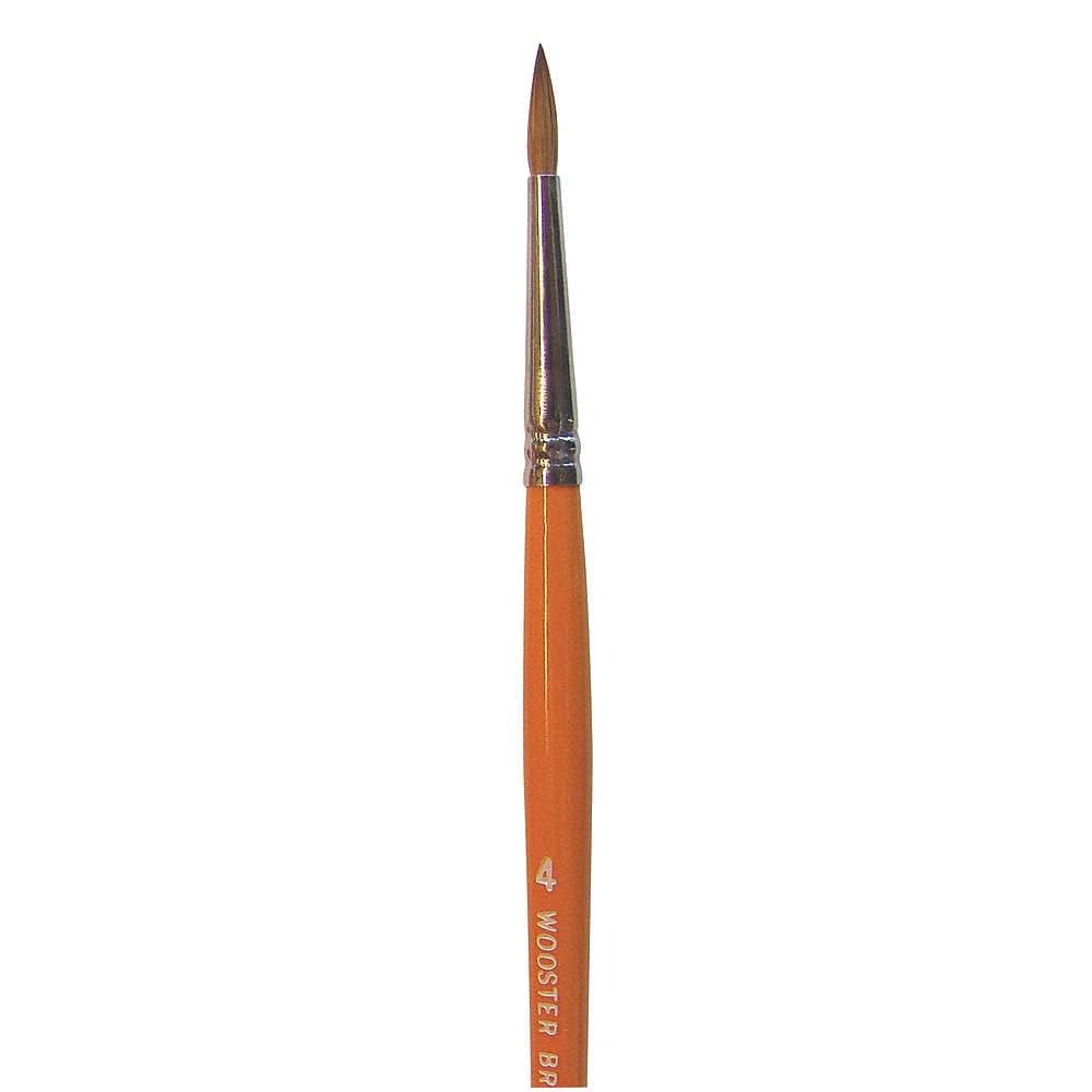 #4 Wooster F1627 Artist Brush Red Sable Watercolor Pointed Artist Paint Brush