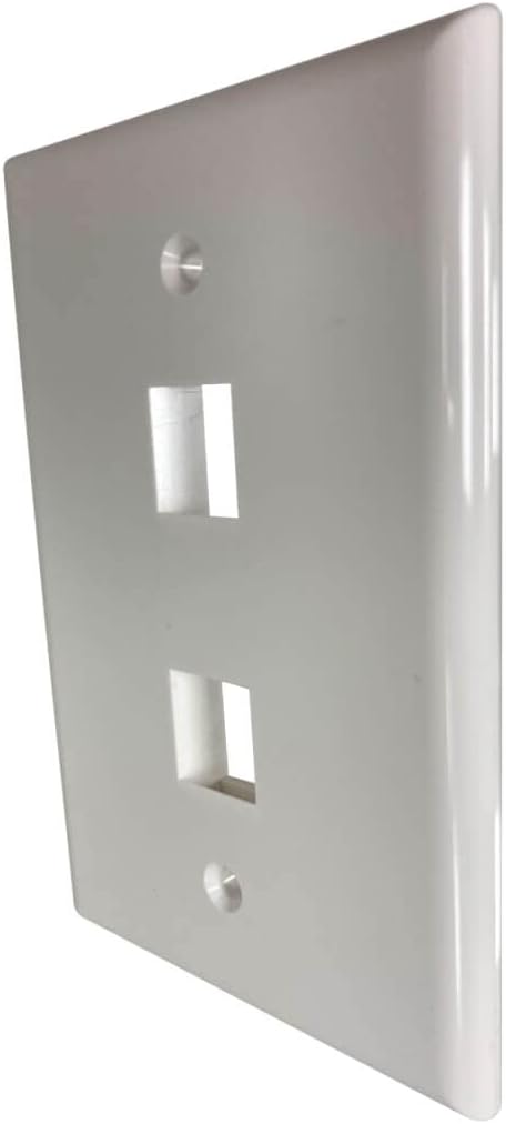 Tripp Lite Safe-IT Single-Gang Keystone Wall Plate, Ivory