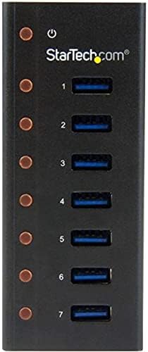 StarTech.com 7 Port USB 3.0 Hub (5 Gbps) - Metal Enclosure - Desktop or Wall Mountable