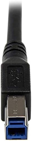 StarTech.com 1m Black SuperSpeed USB 3.0 Cable - Right Angle A to B - 3 ft USB 3 Cable