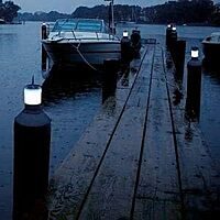 Dock Edge Solar Piling Cap Light