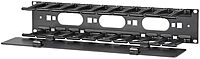 APC by Schneider Electric Horizontal Cable Manager, 2U x 4" Deep, Single-Sided with Cover