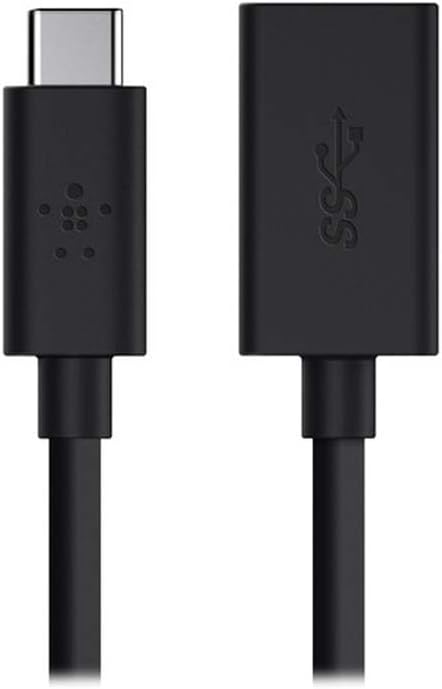 Belkin 3.0 USB-C to USB-A Adapter - 5in USB Data Transfer Cable - F2CU036BTBLK