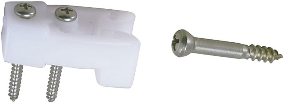 Perko 0554DP Door Catches - White Nylon/Stainless - Pair