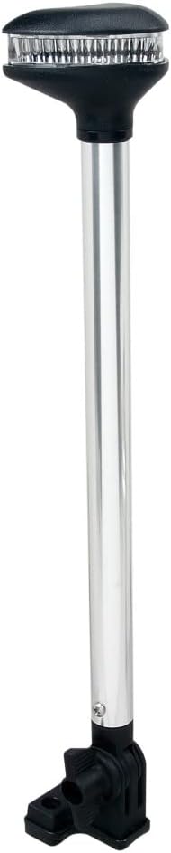 Perko 1639DP0CHR 12V LED Stealth Series Fold Down White All-Round Light - Vertical Mount