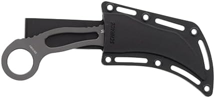 Schrade Delta Class Boneyard CLR Fixed Blade with 9Cr18MoV Grey Ti Coat for Outdoor Survival
