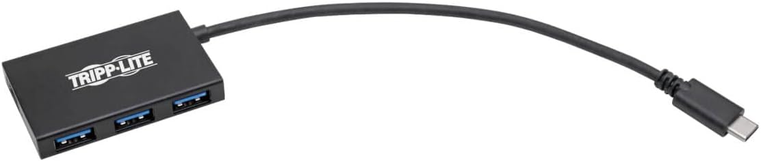 Tripp Lite Gen 1 USB-C Hub, Portable USB-C to USB-A Splitter for Charging and Data Transfer, Thunderbolt 3, 5 Gbps, 1.5