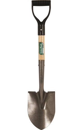 AMES/TRUE TEMPER 163037900 Mini Shovel, 6" W x 8" L, Carbon Steel, 27", D-Grip Hardwood Handle
