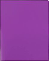 JAM Paper Heavy-Duty 2-Pocket Plastic Presentation Folders - Letter Size