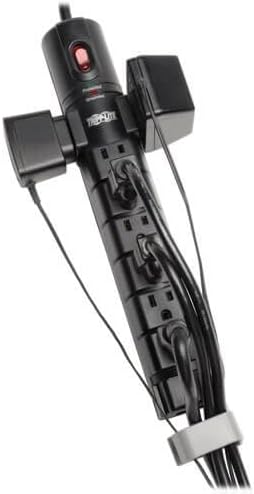 Tripp Lite 8 Outlet Surge Protector Power Strip, 6ft Cord Right Angle Plug, Tel/Modem, & $150K INSURANCE (TLP806TEL)